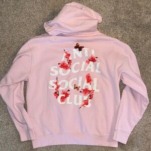 Anti Social Social Club Light Pink Hoodie Unisex/Mens Sizing Medium